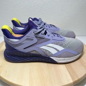 Reebok Womens Nano X EF7531 Purple Running Shoes Sneakers Size 8.5